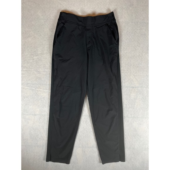 Athleta Pants - Athleta Women Black Athleisure Pants Size 4 Elastic Waist Side Stripe Casual